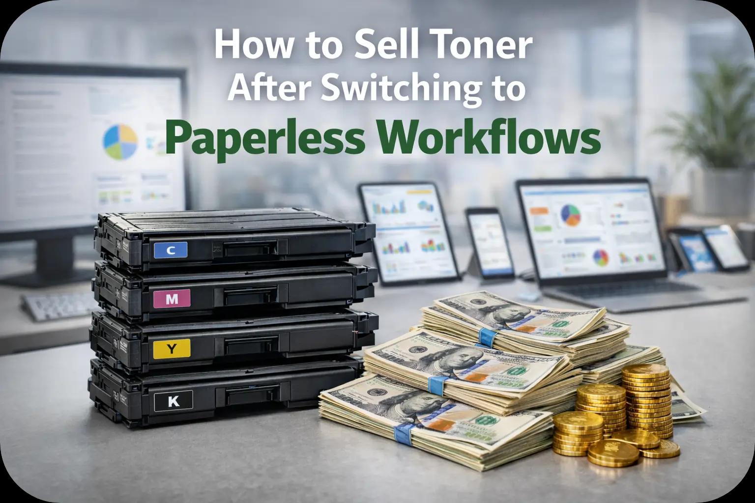 How to Sell Toner After Switching to Paperless Workflows