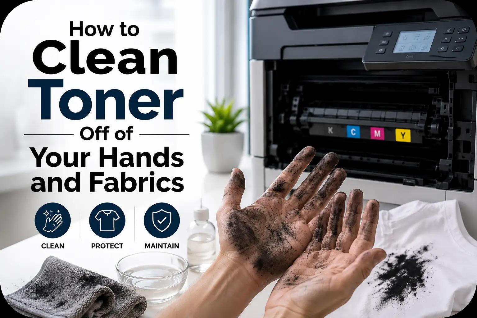 How to Clean Toner Off of Your Hands and Fabrics
