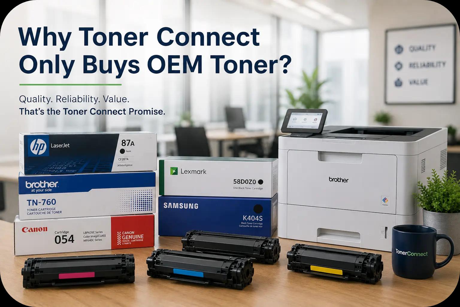 Why Toner Connect Only Buys OEM Toner?