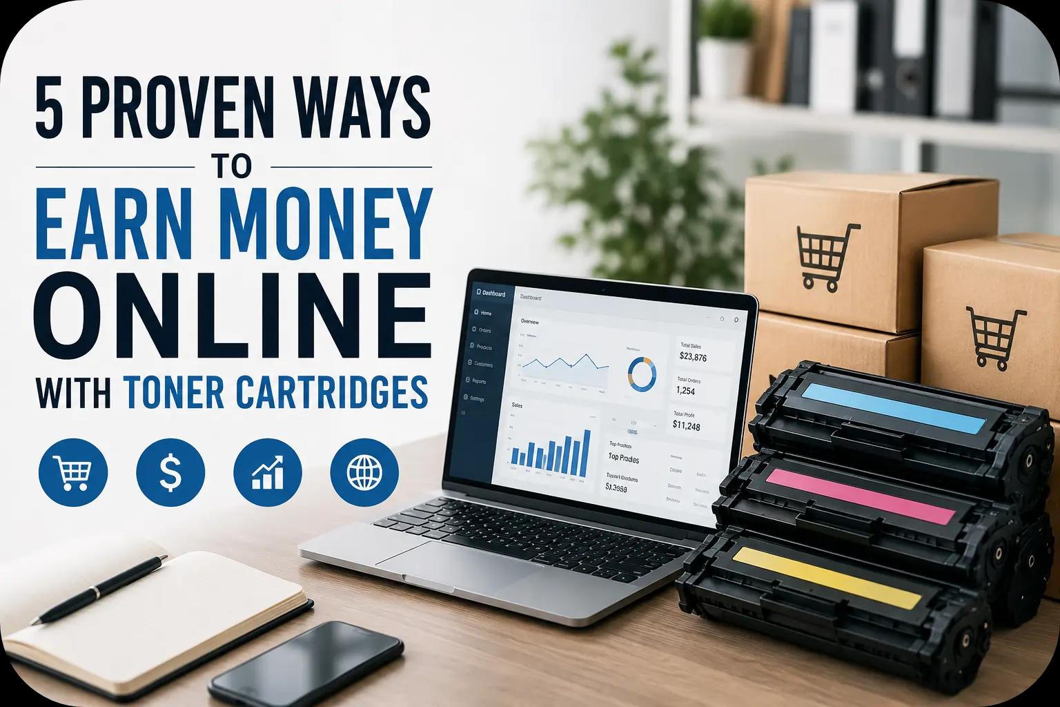5 Proven Ways to Earn Money Online with Toner Cartridges