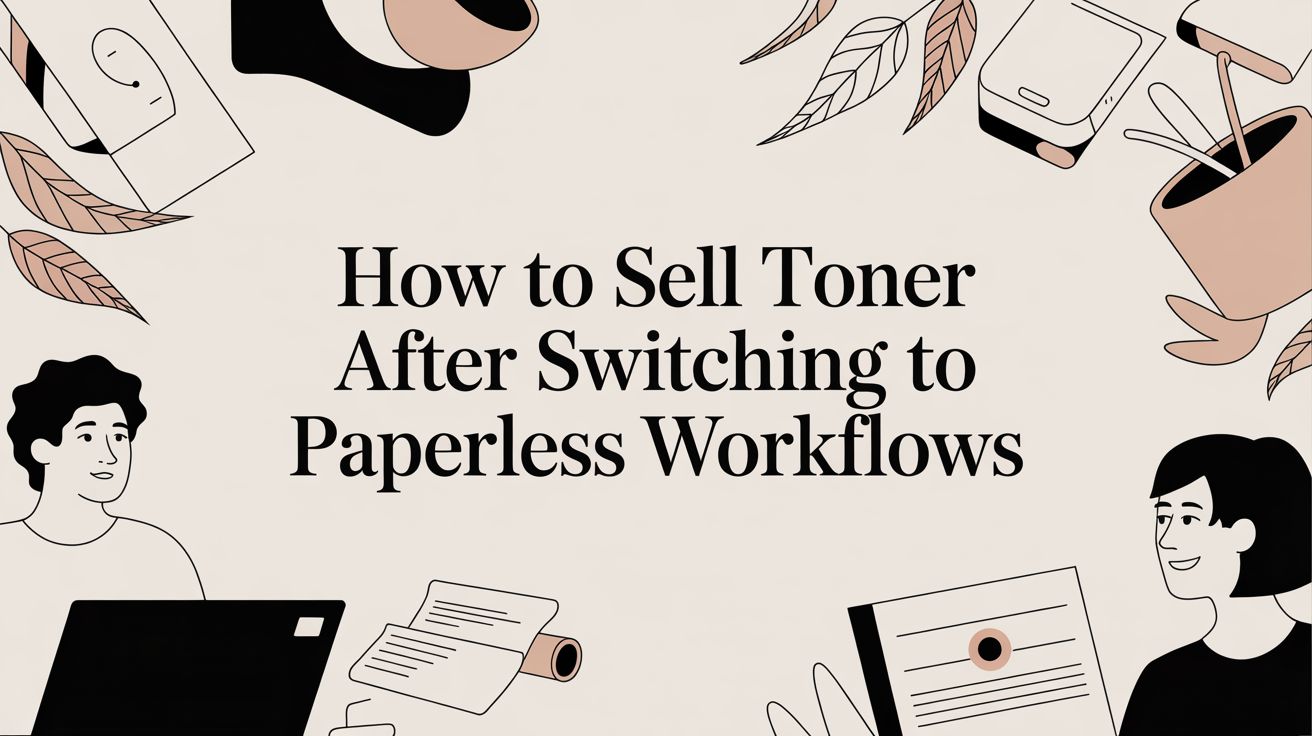 How to Sell Toner After Switching to Paperless Workflows