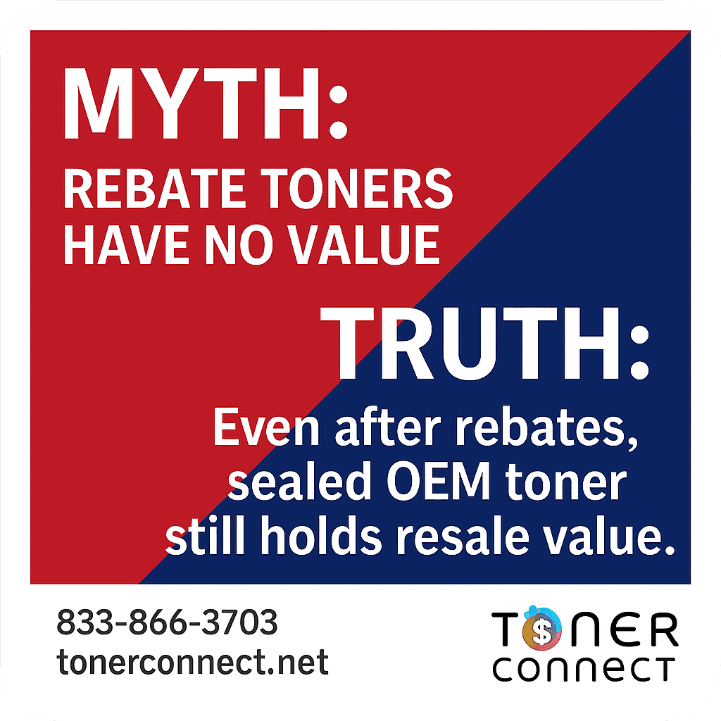 The Truth About Rebate Toner | Why Sealed OEM Cartridges Still Hold Resale Value?