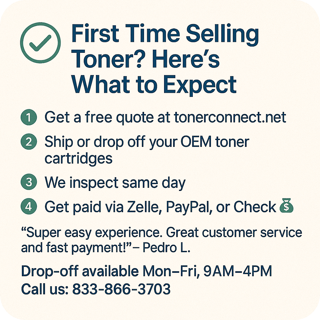 First Time Selling Toners? Here’s What to Expect