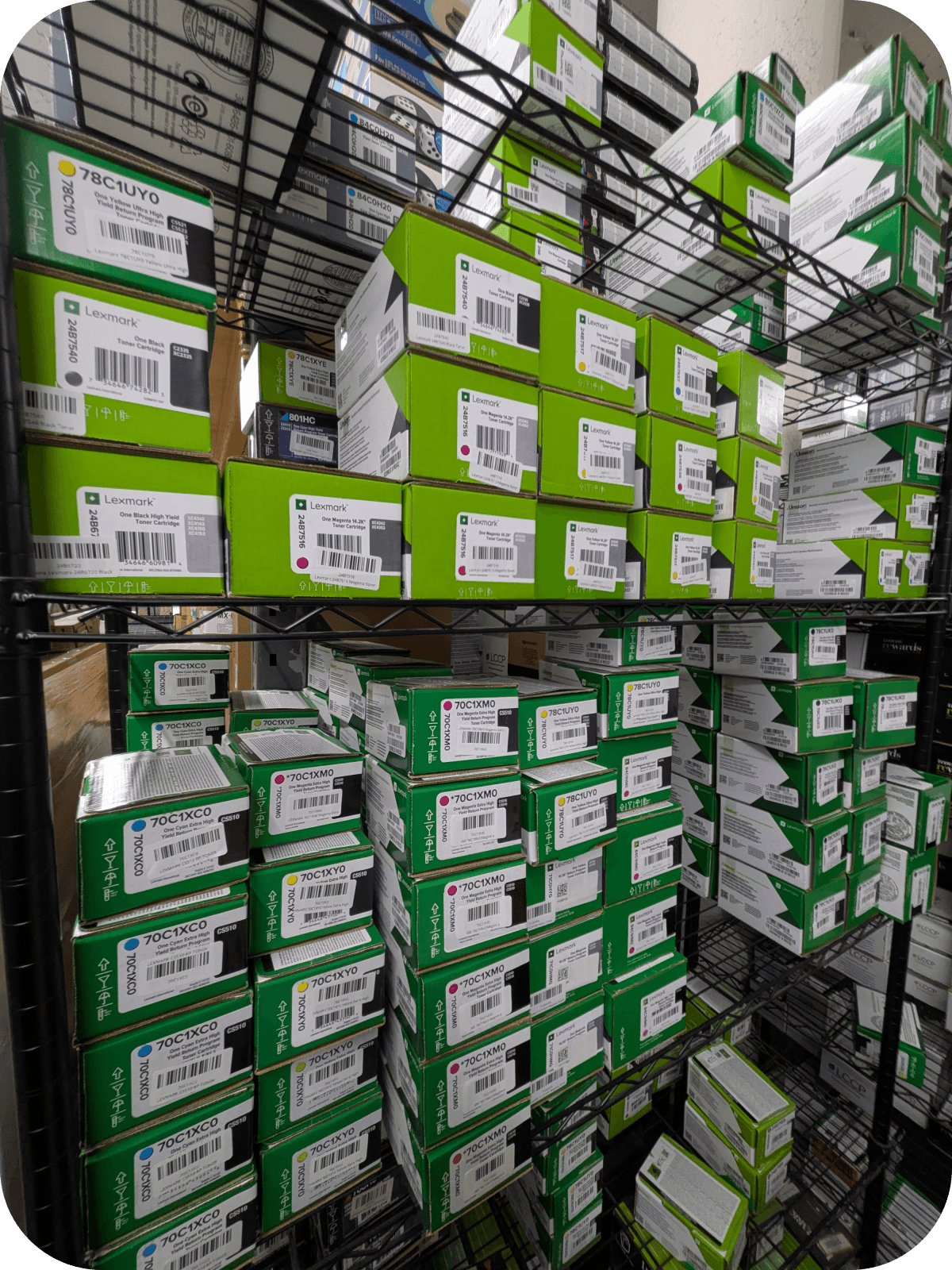 Multi-location office bulk toner inventory